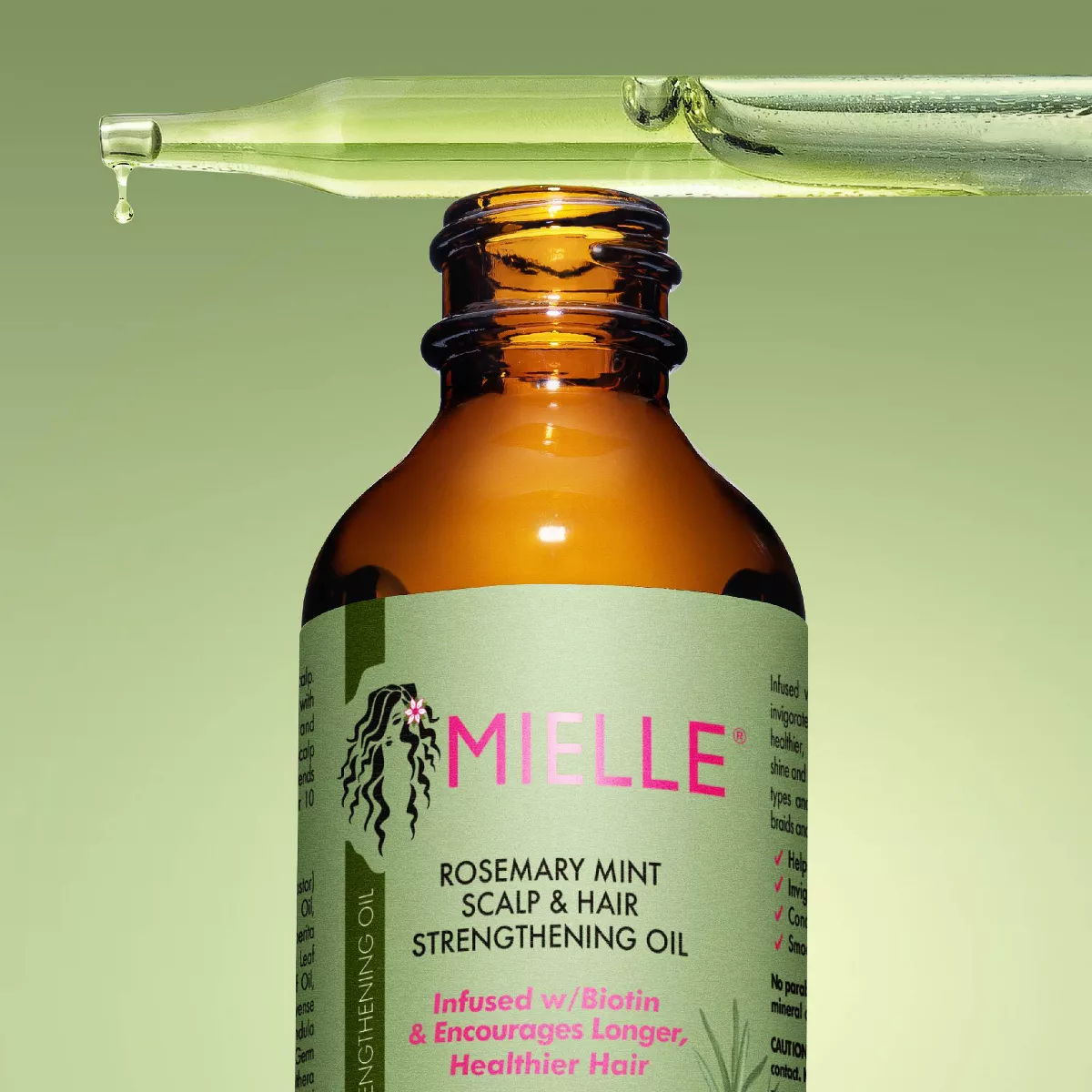 Mielle Organics Rosemary Mint Scalp & Strengthening Hair Oil - 2 Fl Oz