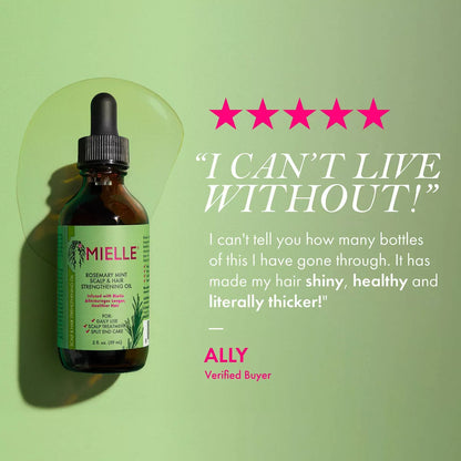 Mielle Organics Rosemary Mint Scalp & Strengthening Hair Oil - 2 Fl Oz